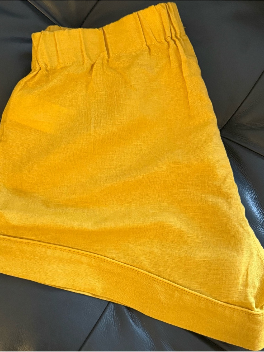 J.CREW LINEN AND COTTON PAJAMA SET - BURNISHED YELLOW - Picture 3 of 10